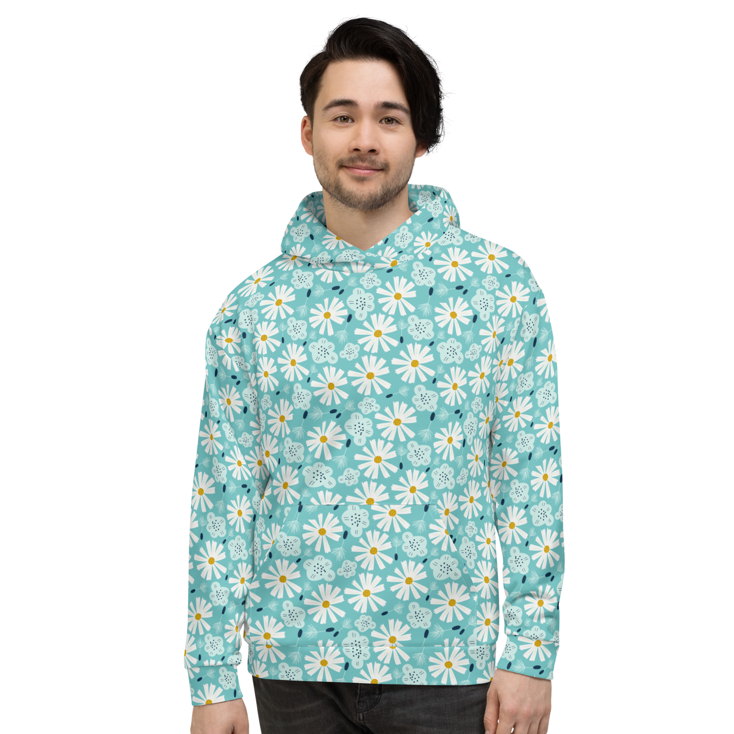 Scandinavian Spring Floral | Seamless Patterns | All-Over Print Unisex Hoodie - #10
