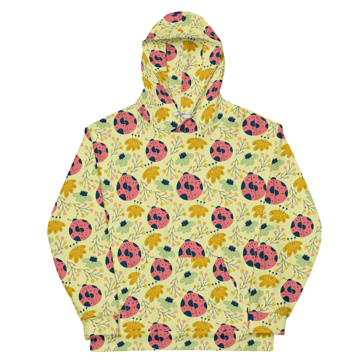 Scandinavian Spring Floral | Seamless Patterns | All-Over Print Unisex Hoodie - #9
