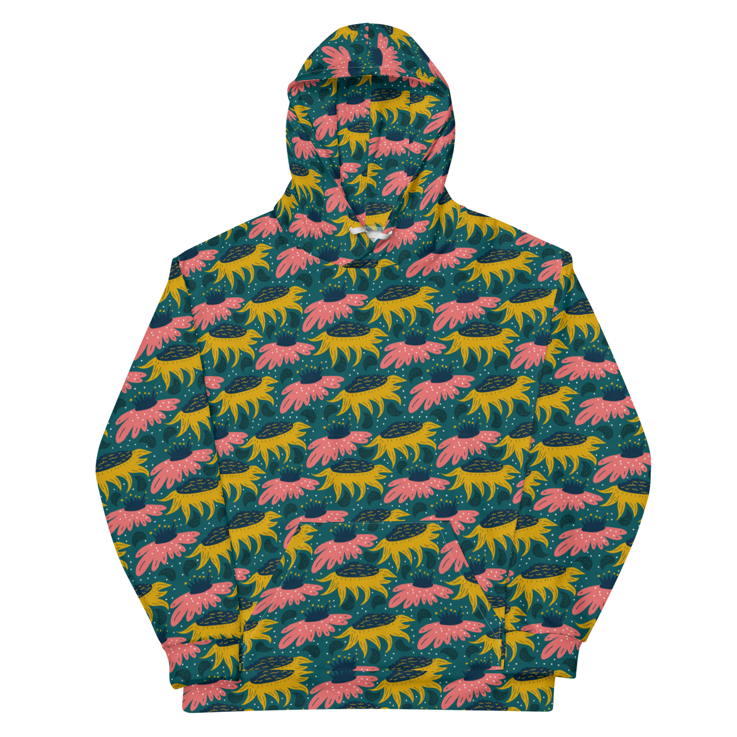 Scandinavian Spring Floral | Seamless Patterns | All-Over Print Unisex Hoodie - #8