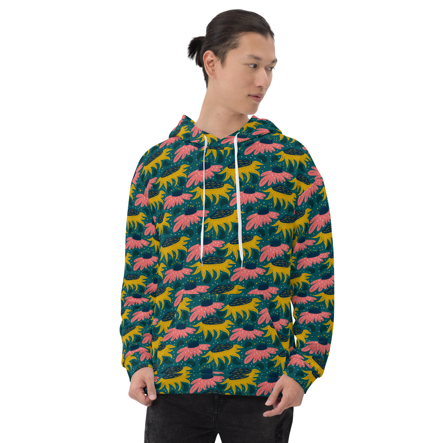 Scandinavian Spring Floral | Seamless Patterns | All-Over Print Unisex Hoodie - #8
