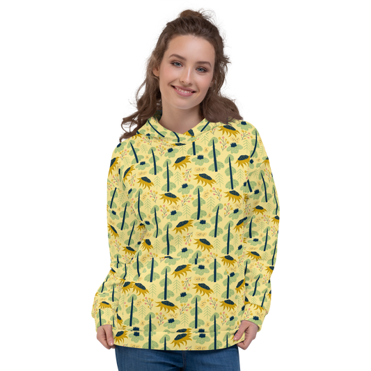 Scandinavian Spring Floral | Seamless Patterns | All-Over Print Unisex Hoodie - #1