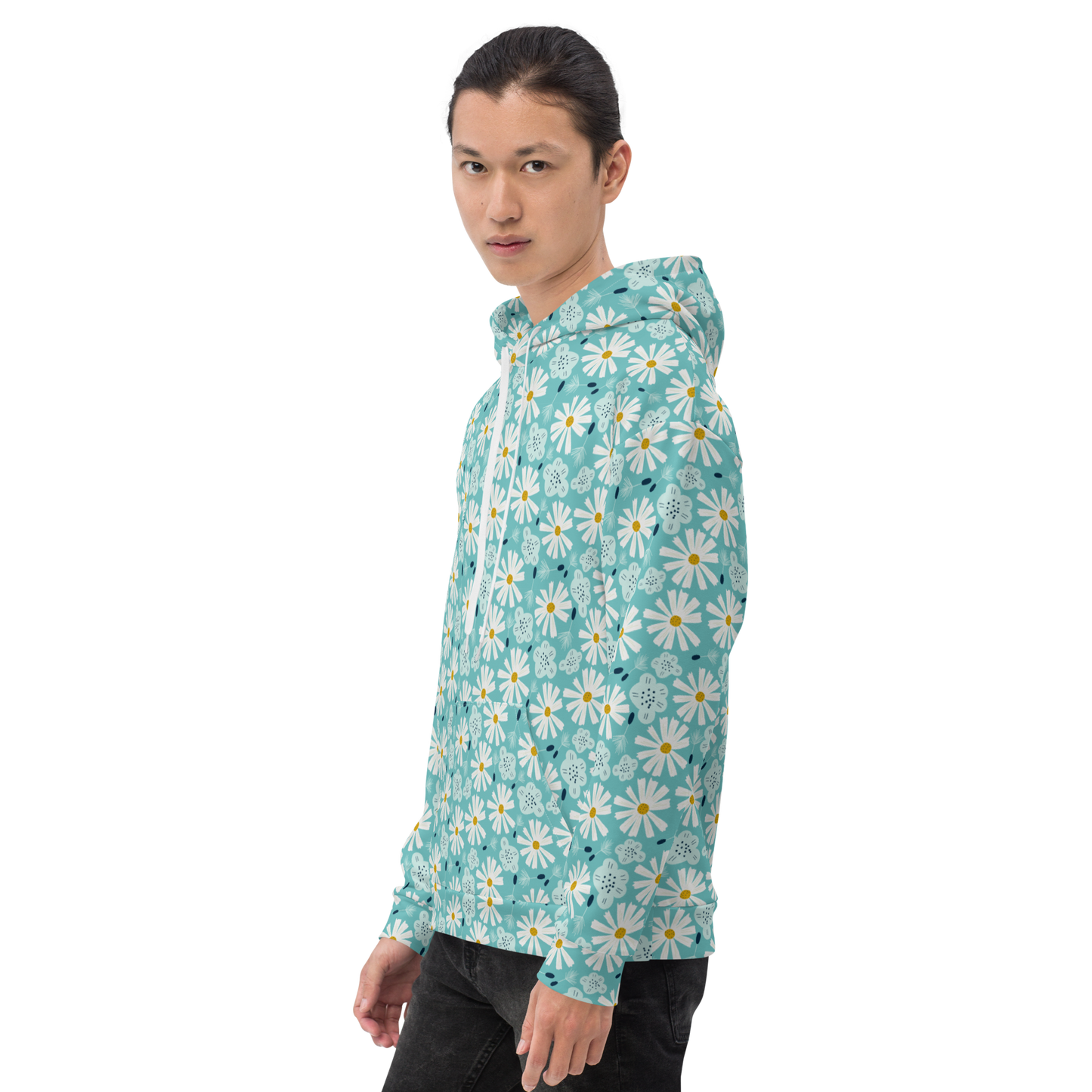 Scandinavian Spring Floral | Seamless Patterns | All-Over Print Unisex Hoodie - #10