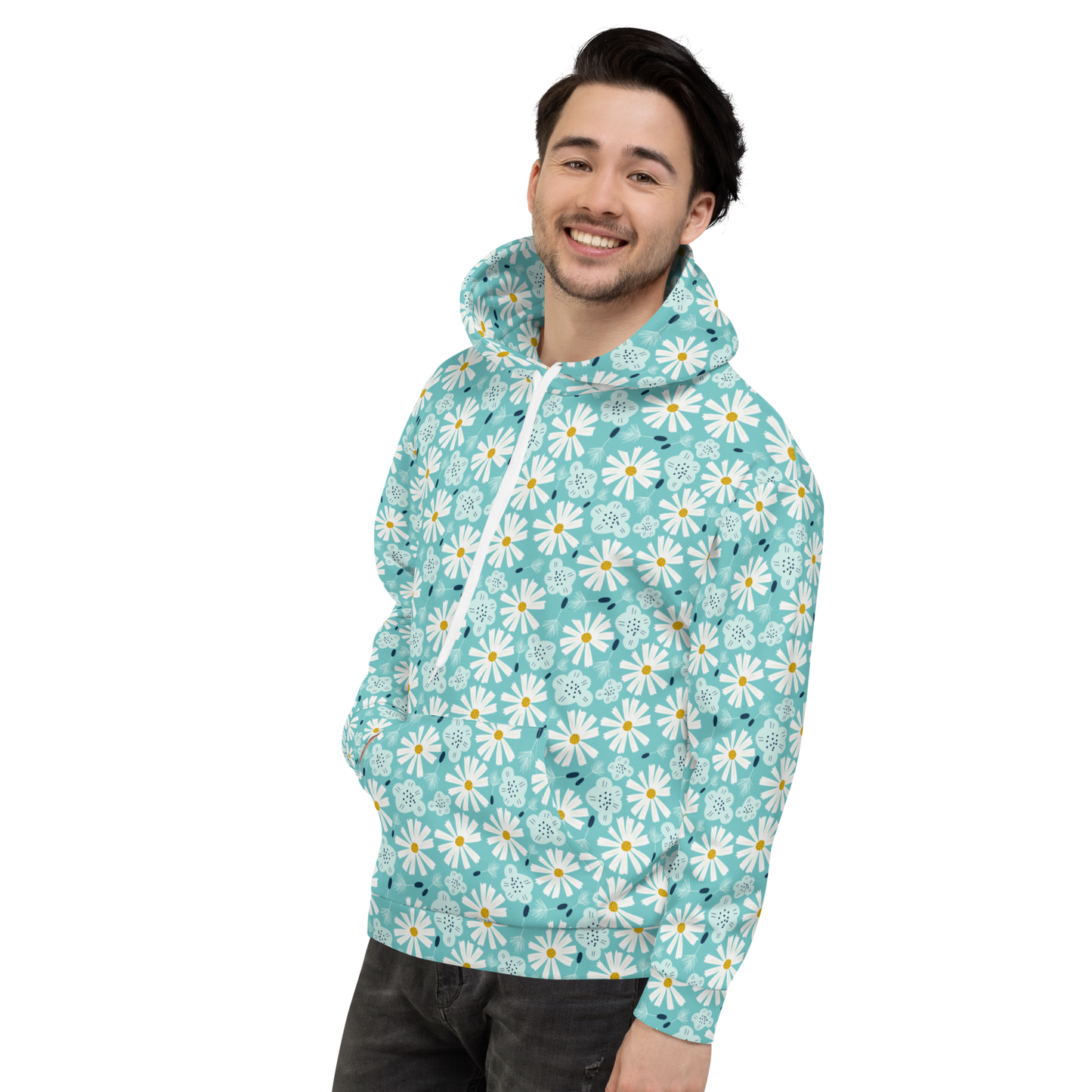 Scandinavian Spring Floral | Seamless Patterns | All-Over Print Unisex Hoodie - #10