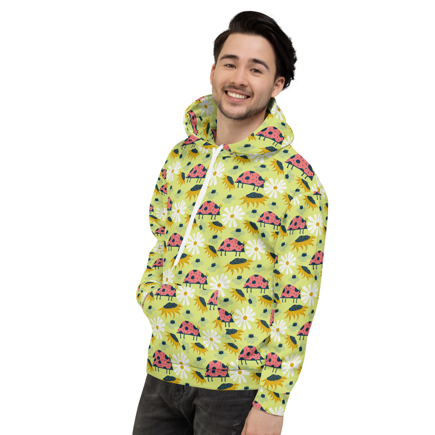 Scandinavian Spring Floral | Seamless Patterns | All-Over Print Unisex Hoodie - #6