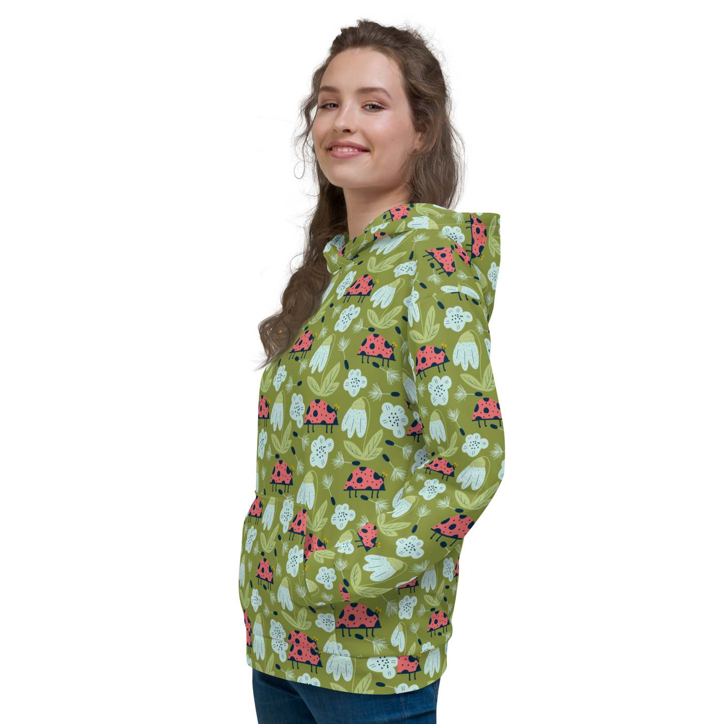 Scandinavian Spring Floral | Seamless Patterns | All-Over Print Unisex Hoodie - #5