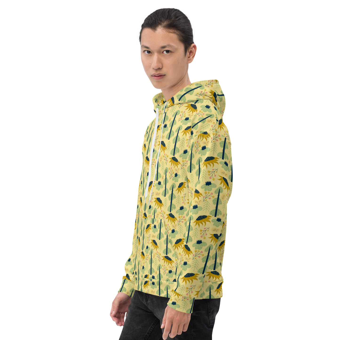 Scandinavian Spring Floral | Seamless Patterns | All-Over Print Unisex Hoodie - #1