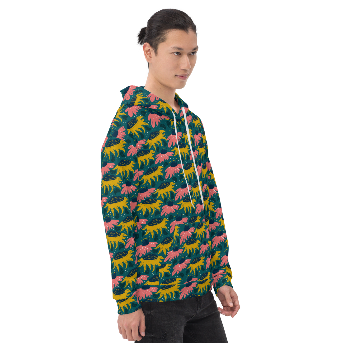 Scandinavian Spring Floral | Seamless Patterns | All-Over Print Unisex Hoodie - #8