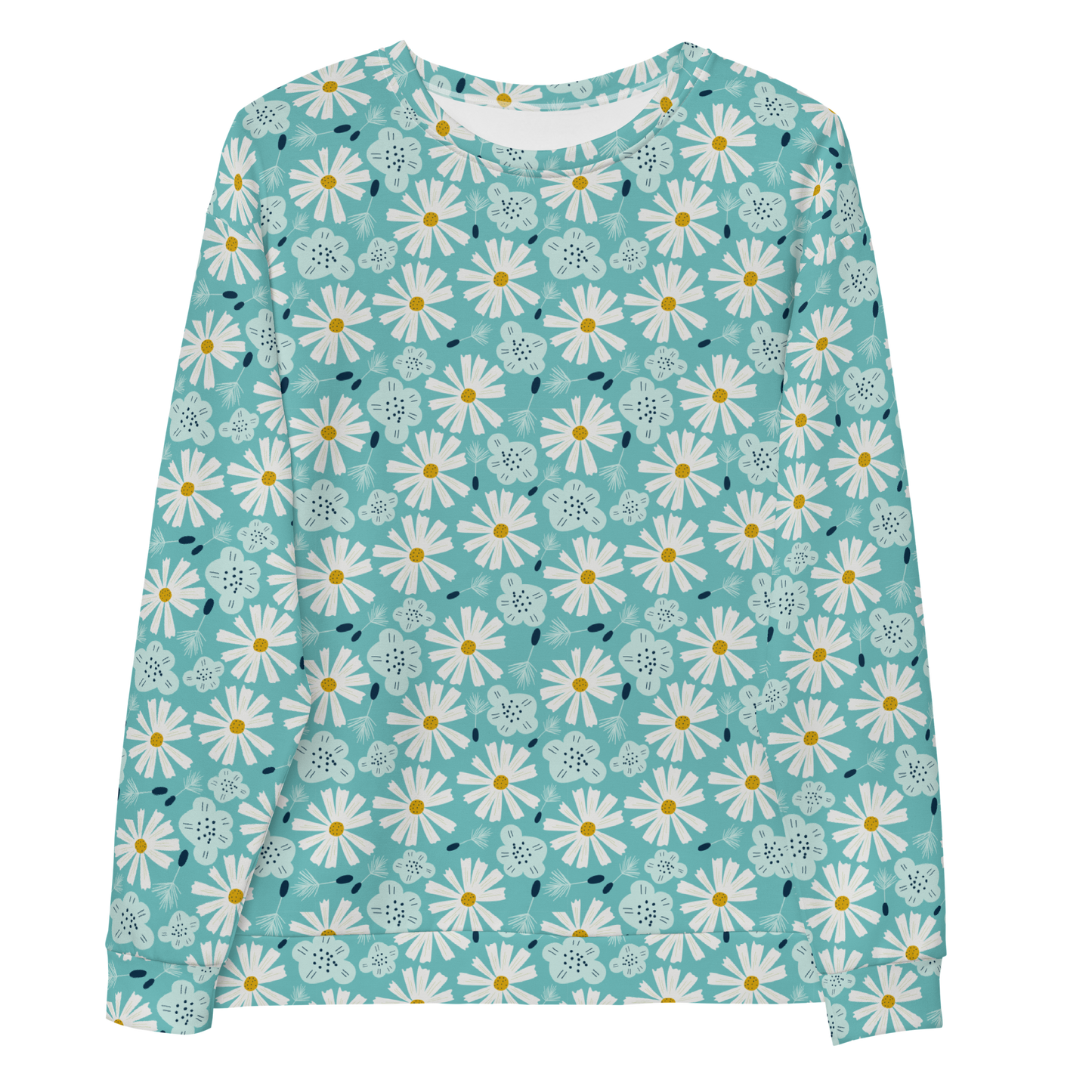Scandinavian Spring Floral | Seamless Patterns | All-Over Print Unisex Sweatshirt - #10