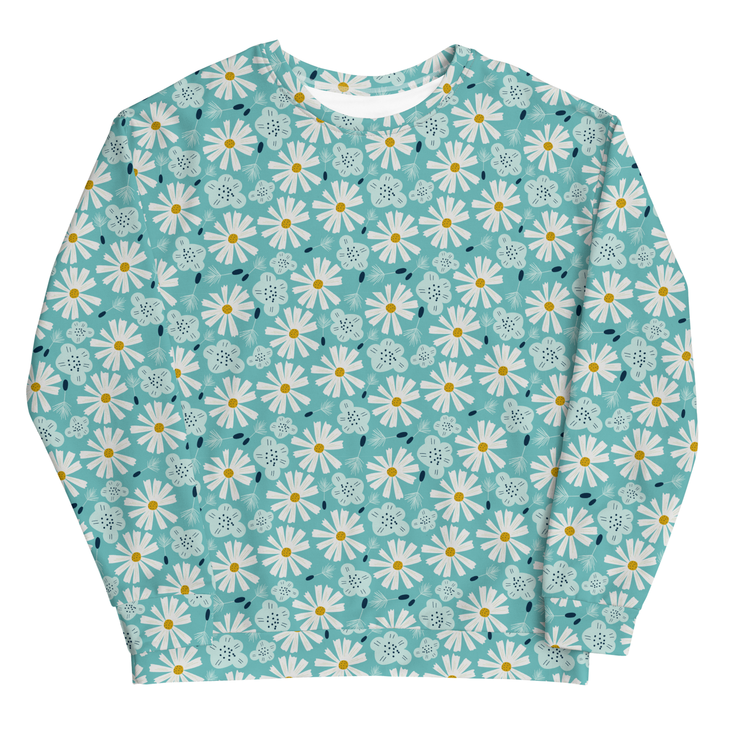 Scandinavian Spring Floral | Seamless Patterns | All-Over Print Unisex Sweatshirt - #10