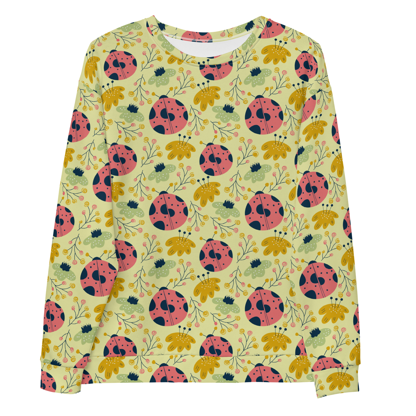 Scandinavian Spring Floral | Seamless Patterns | All-Over Print Unisex Sweatshirt - #9