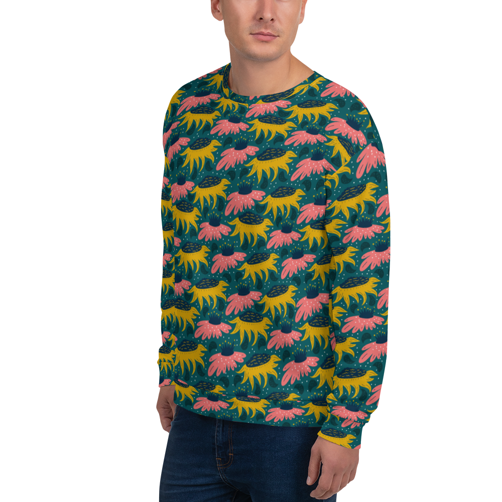 Scandinavian Spring Floral | Seamless Patterns | All-Over Print Unisex Sweatshirt - #8