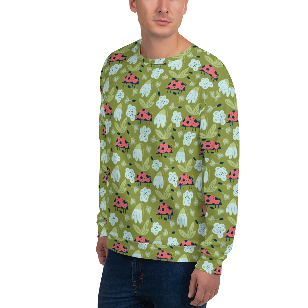 Scandinavian Spring Floral | Seamless Patterns | All-Over Print Unisex Sweatshirt - #5