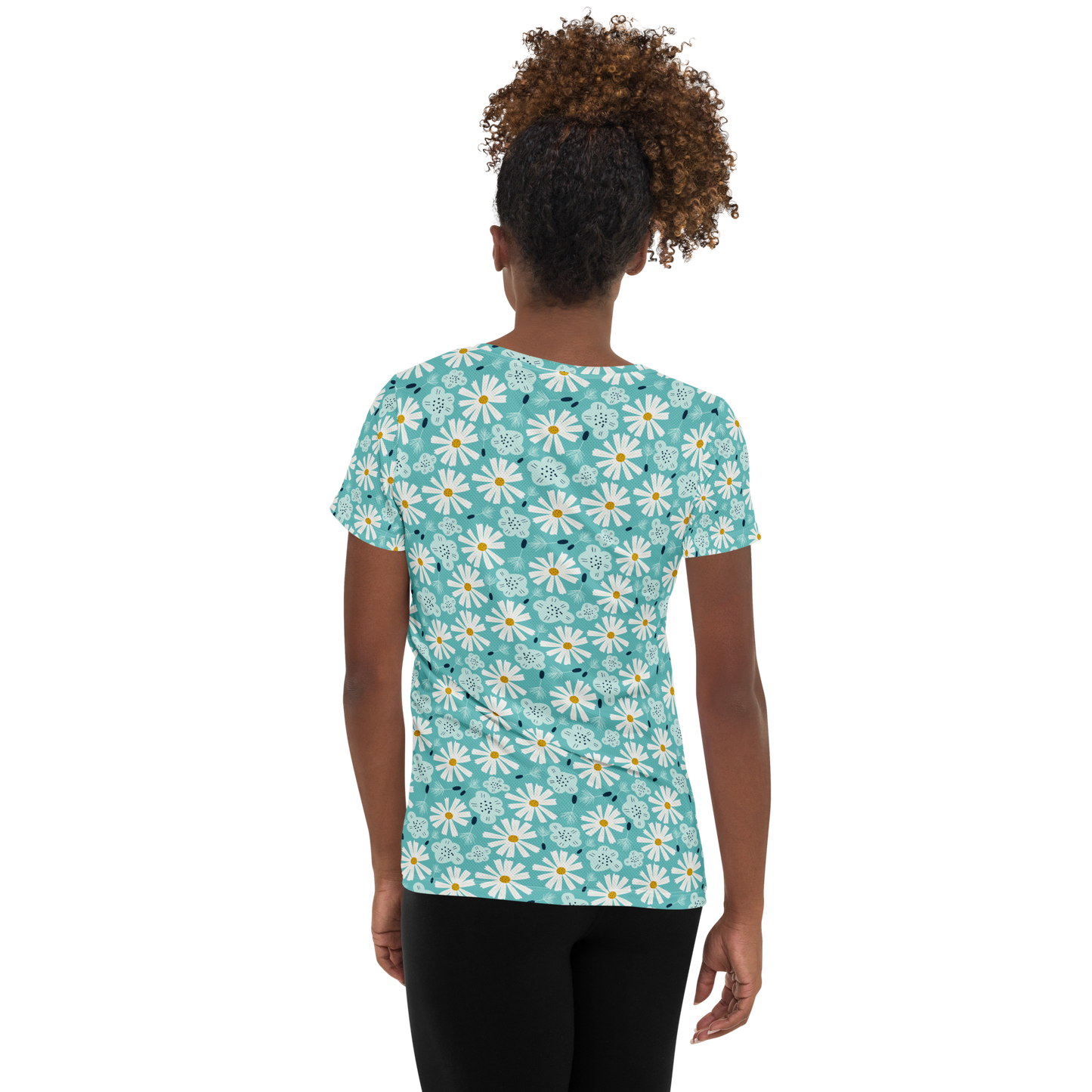 Scandinavian Spring Floral | Seamless Patterns | All-Over Print Women's Athletic T-Shirt - #10