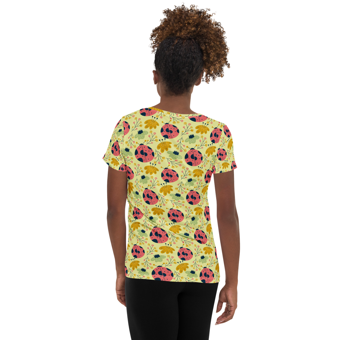 Scandinavian Spring Floral | Seamless Patterns | All-Over Print Women's Athletic T-Shirt - #9