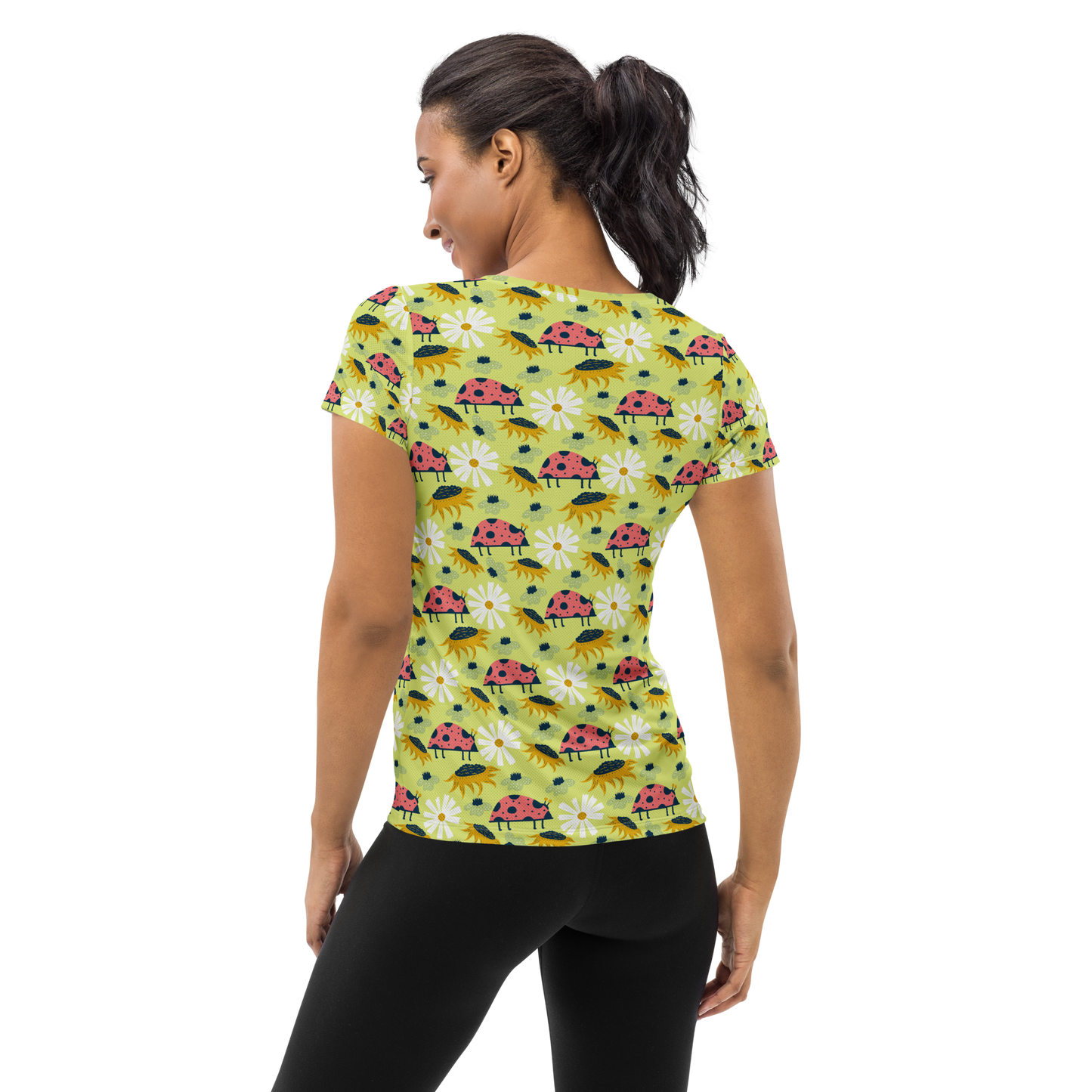 Scandinavian Spring Floral | Seamless Patterns | All-Over Print Women's Athletic T-Shirt - #6