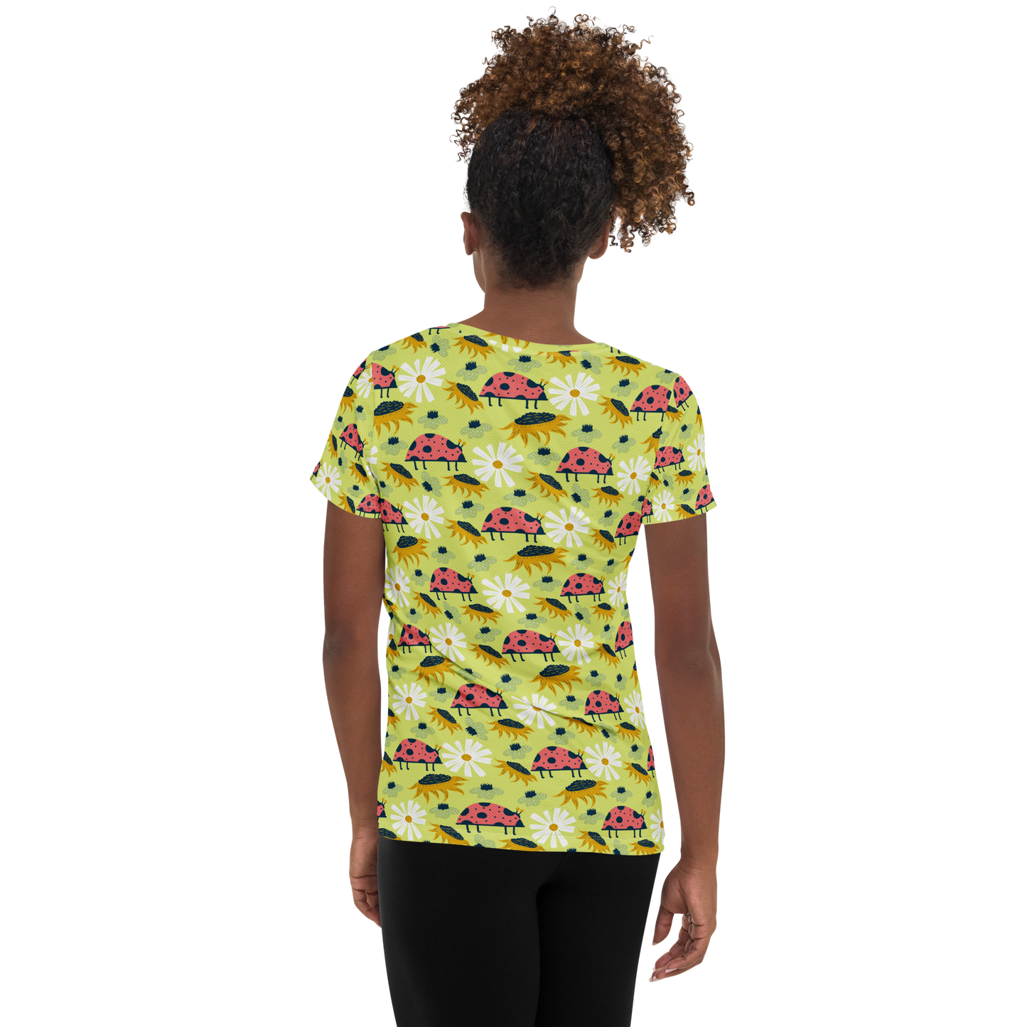 Scandinavian Spring Floral | Seamless Patterns | All-Over Print Women's Athletic T-Shirt - #6