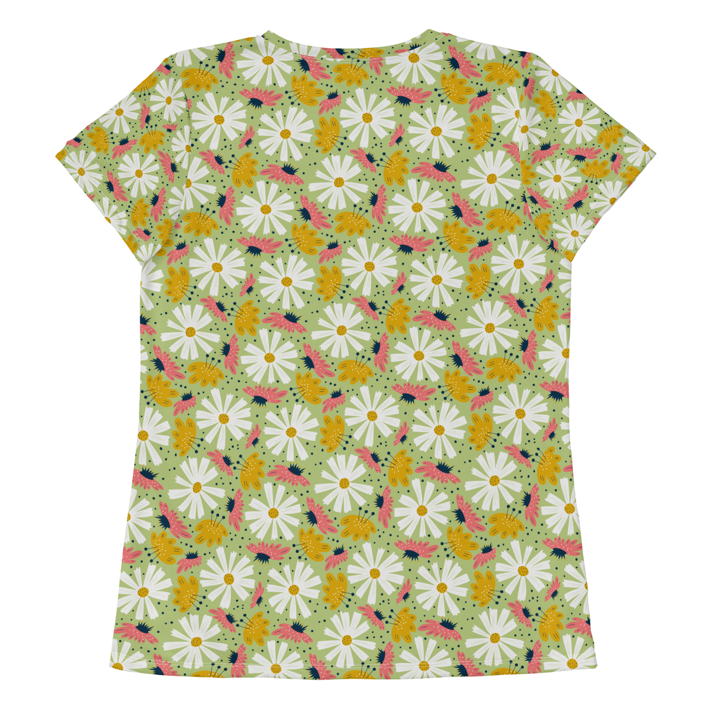 Scandinavian Spring Floral | Seamless Patterns | All-Over Print Women's Athletic T-Shirt - #4