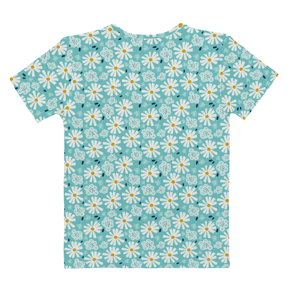 Scandinavian Spring Floral | Seamless Patterns | All-Over Print Women's Crew Neck T-Shirt - #10