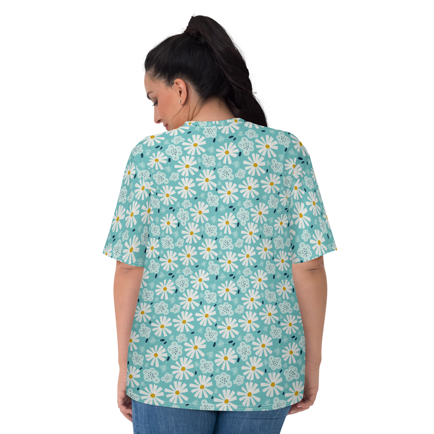 Scandinavian Spring Floral | Seamless Patterns | All-Over Print Women's Crew Neck T-Shirt - #10