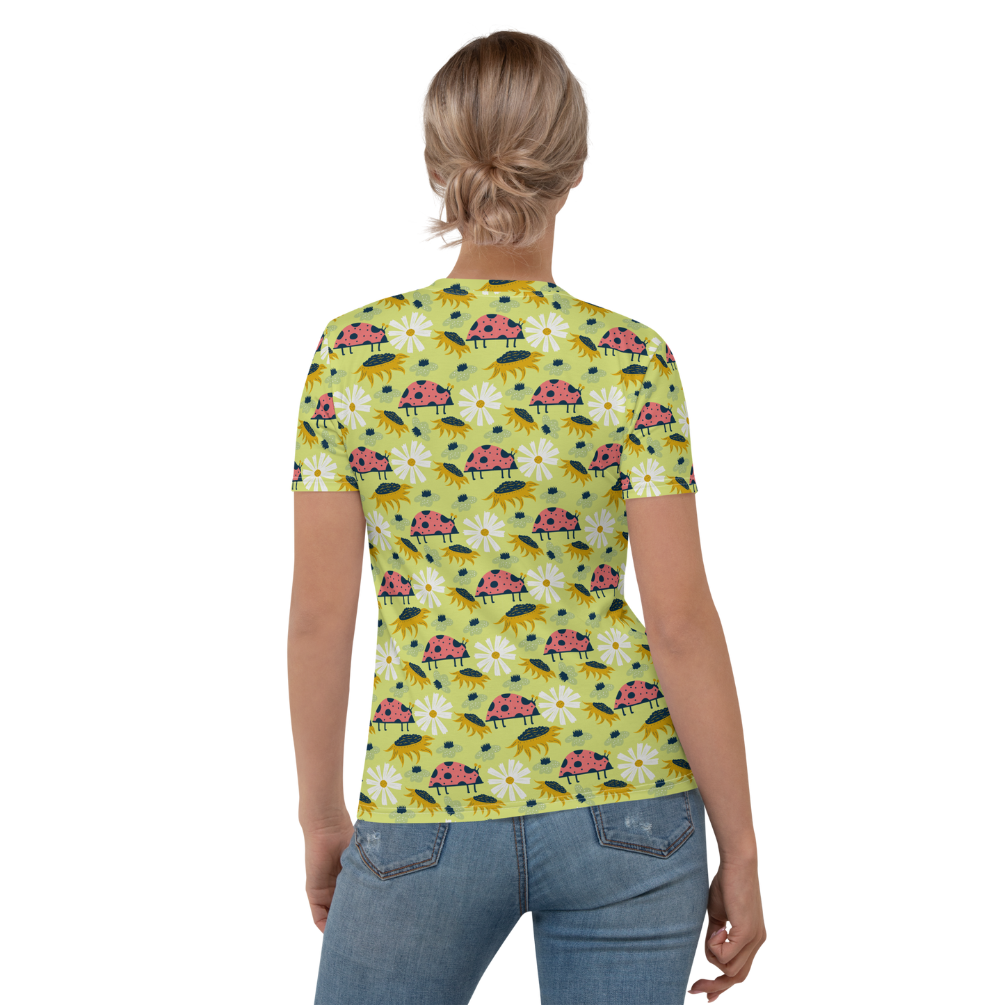 Scandinavian Spring Floral | Seamless Patterns | All-Over Print Women's Crew Neck T-Shirt - #6