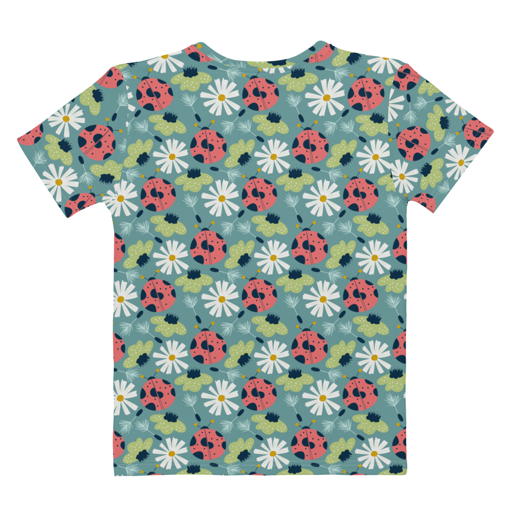 Scandinavian Spring Floral | Seamless Patterns | All-Over Print Women's Crew Neck T-Shirt - #2