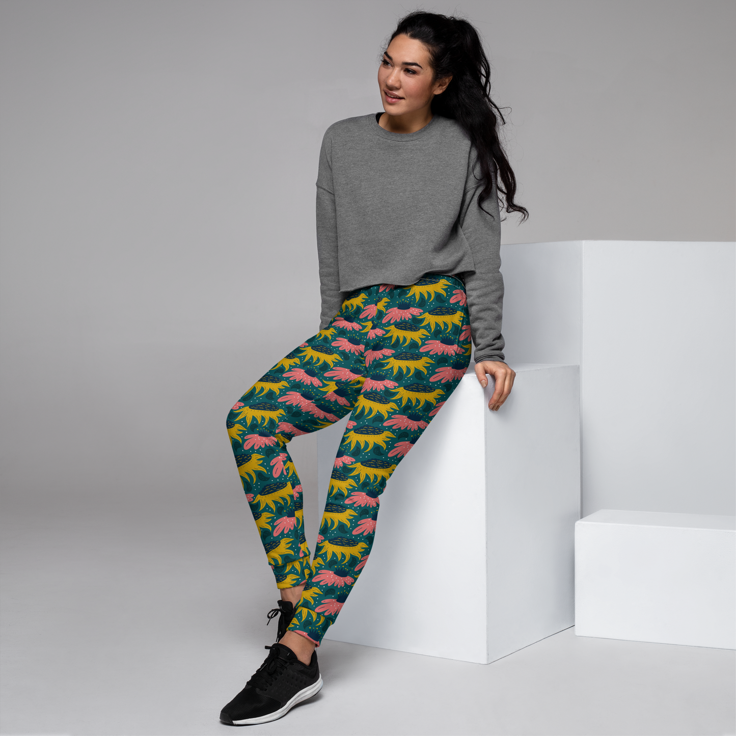 Scandinavian Spring Floral | Seamless Patterns | All-Over Print Women's Joggers - #8