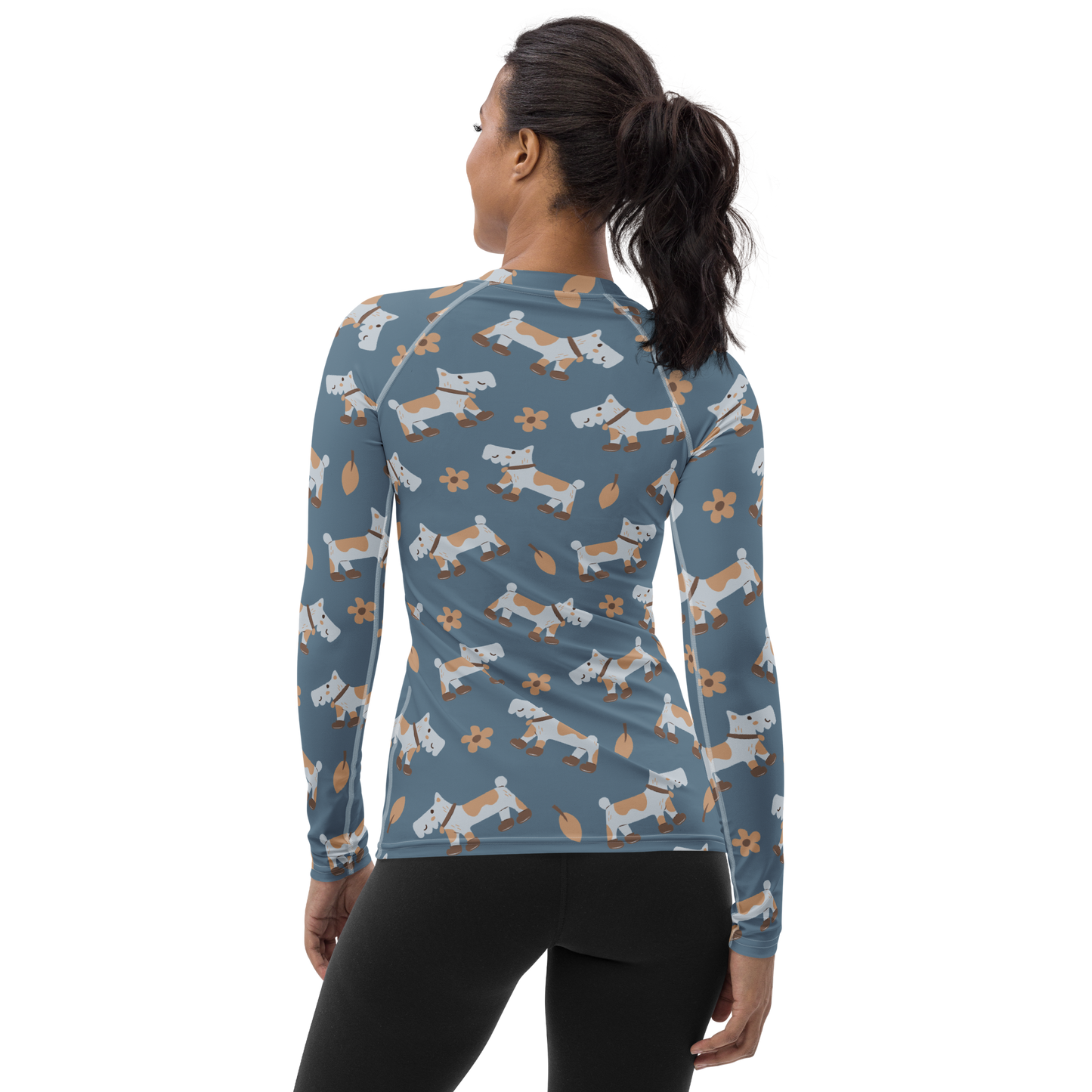 Cozy Dogs | Seamless Patterns | All-Over Print Women's Rash Guard - #2