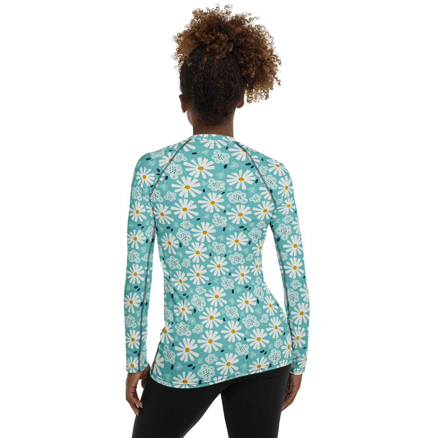 Scandinavian Spring Floral | Seamless Patterns | All-Over Print Women's Rash Guard - #10