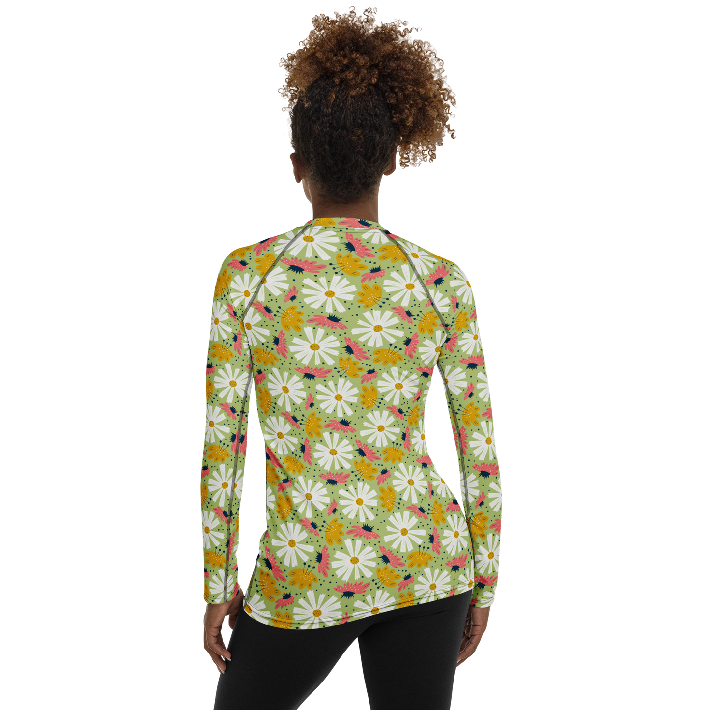 Scandinavian Spring Floral | Seamless Patterns | All-Over Print Women's Rash Guard - #4