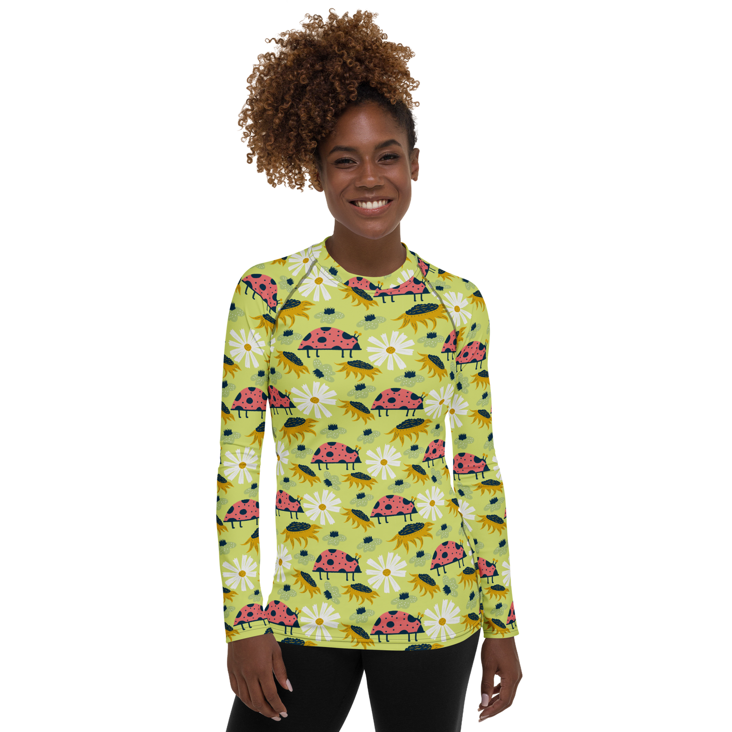 Scandinavian Spring Floral | Seamless Patterns | All-Over Print Women's Rash Guard - #6