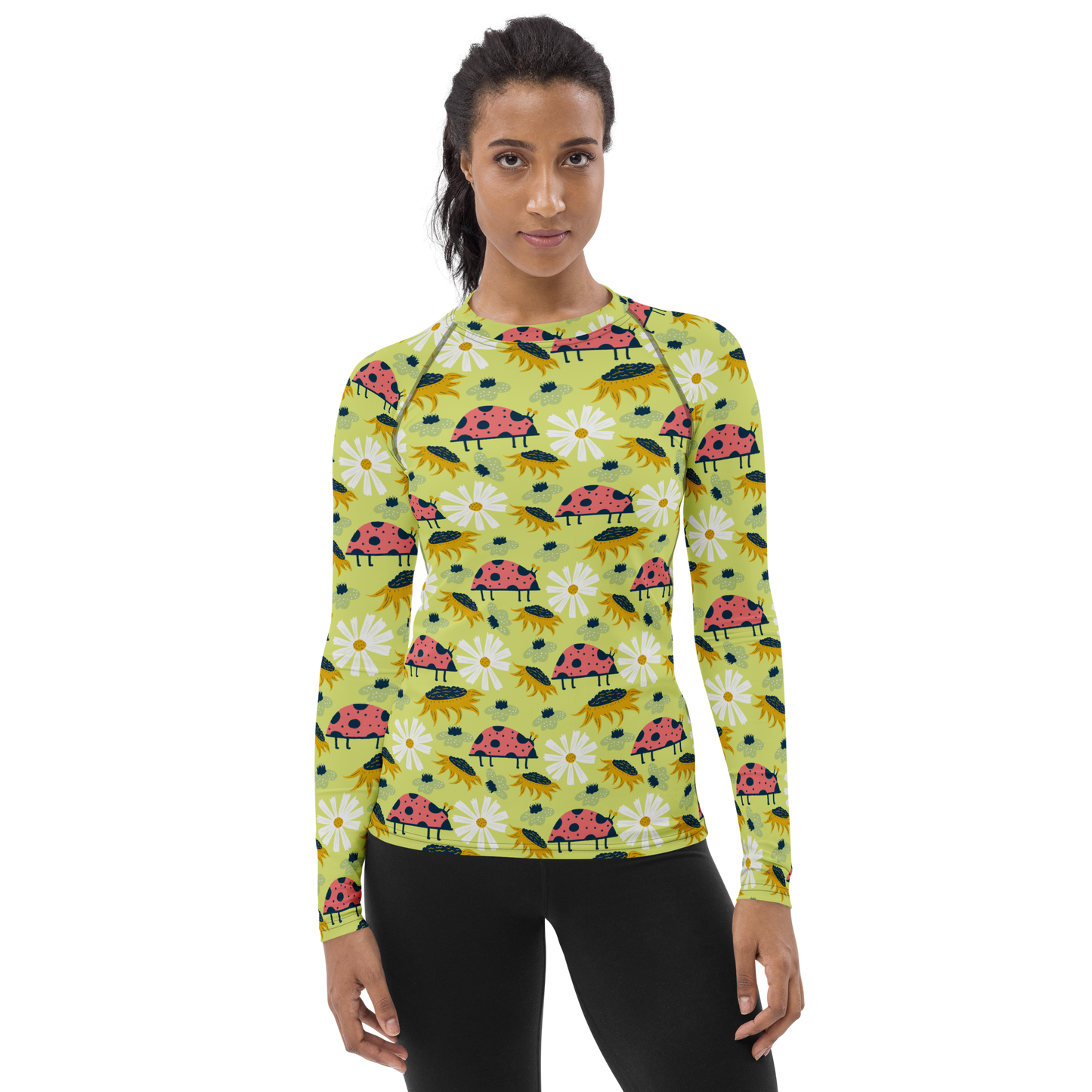 Scandinavian Spring Floral | Seamless Patterns | All-Over Print Women's Rash Guard - #6