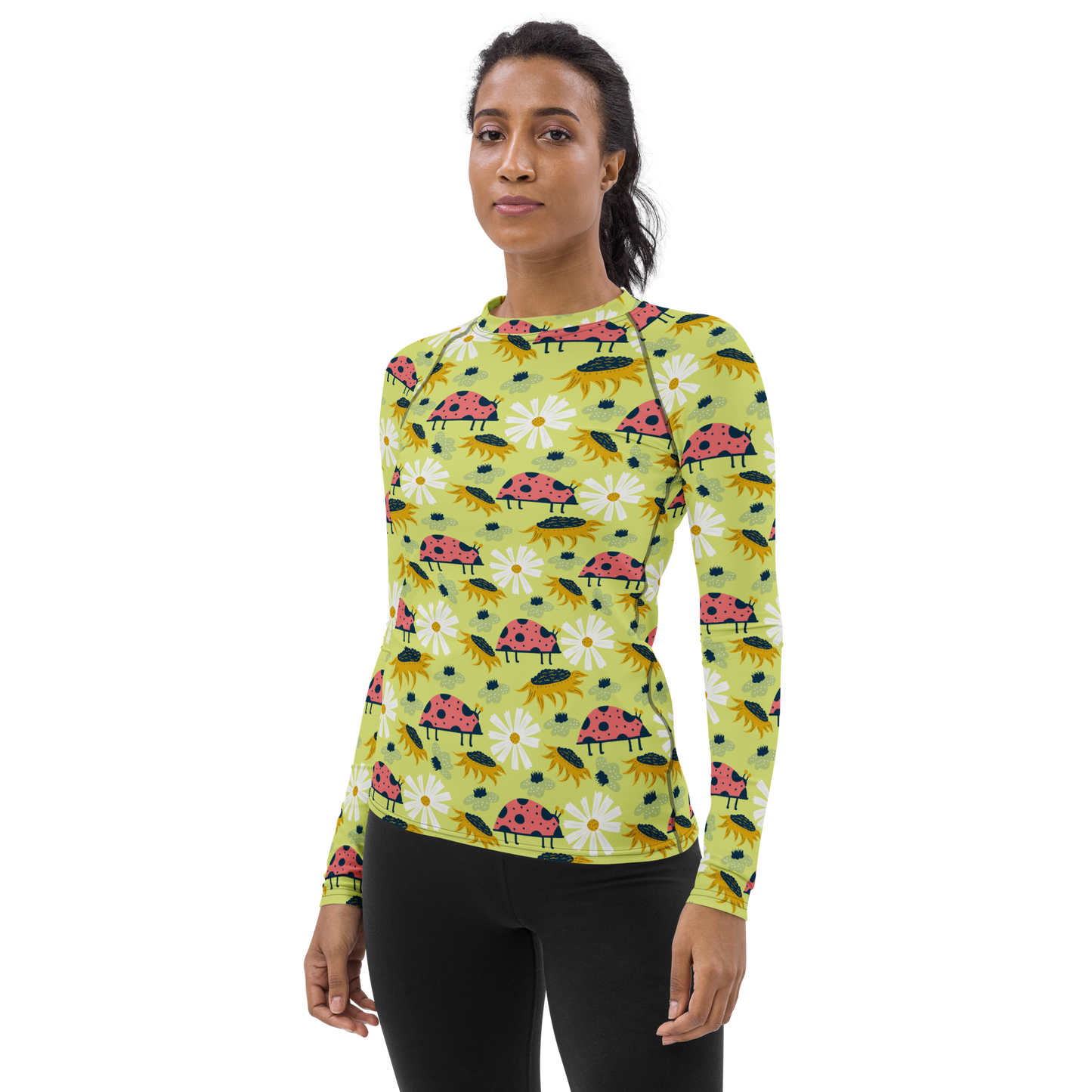 Scandinavian Spring Floral | Seamless Patterns | All-Over Print Women's Rash Guard - #6