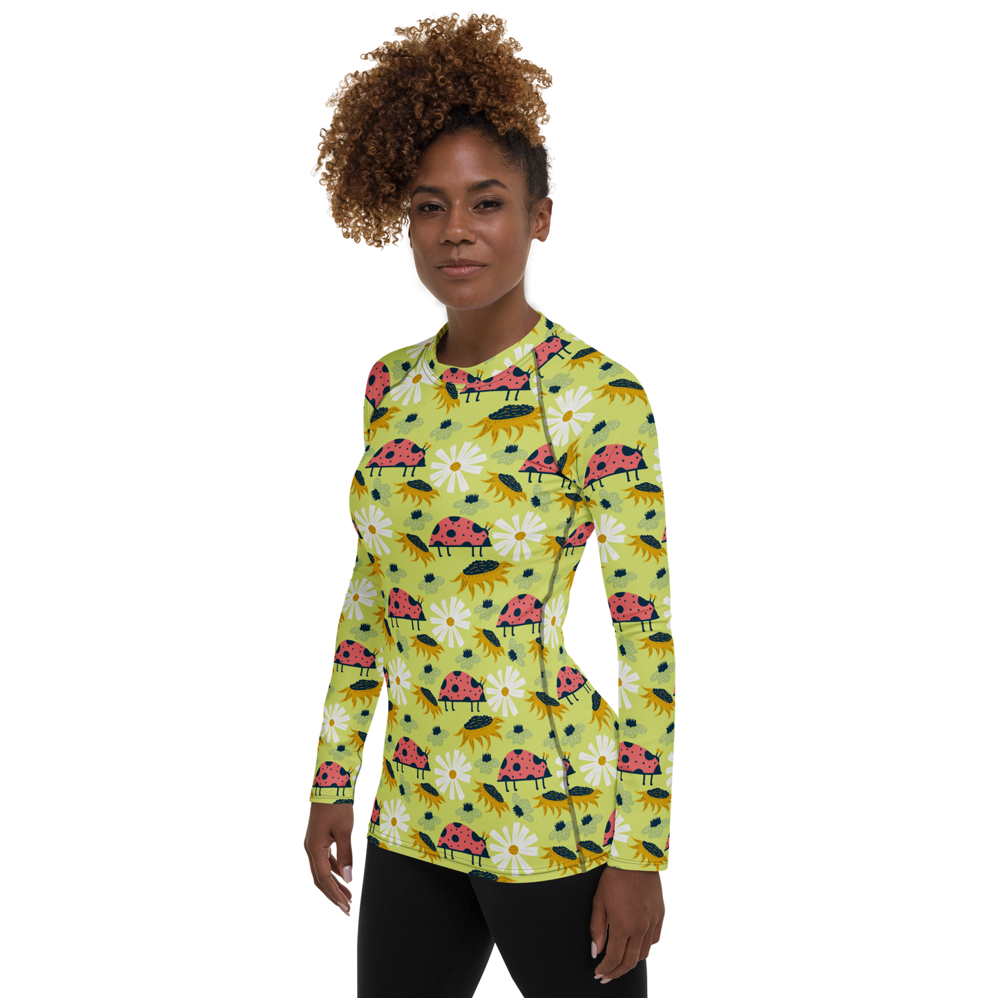 Scandinavian Spring Floral | Seamless Patterns | All-Over Print Women's Rash Guard - #6