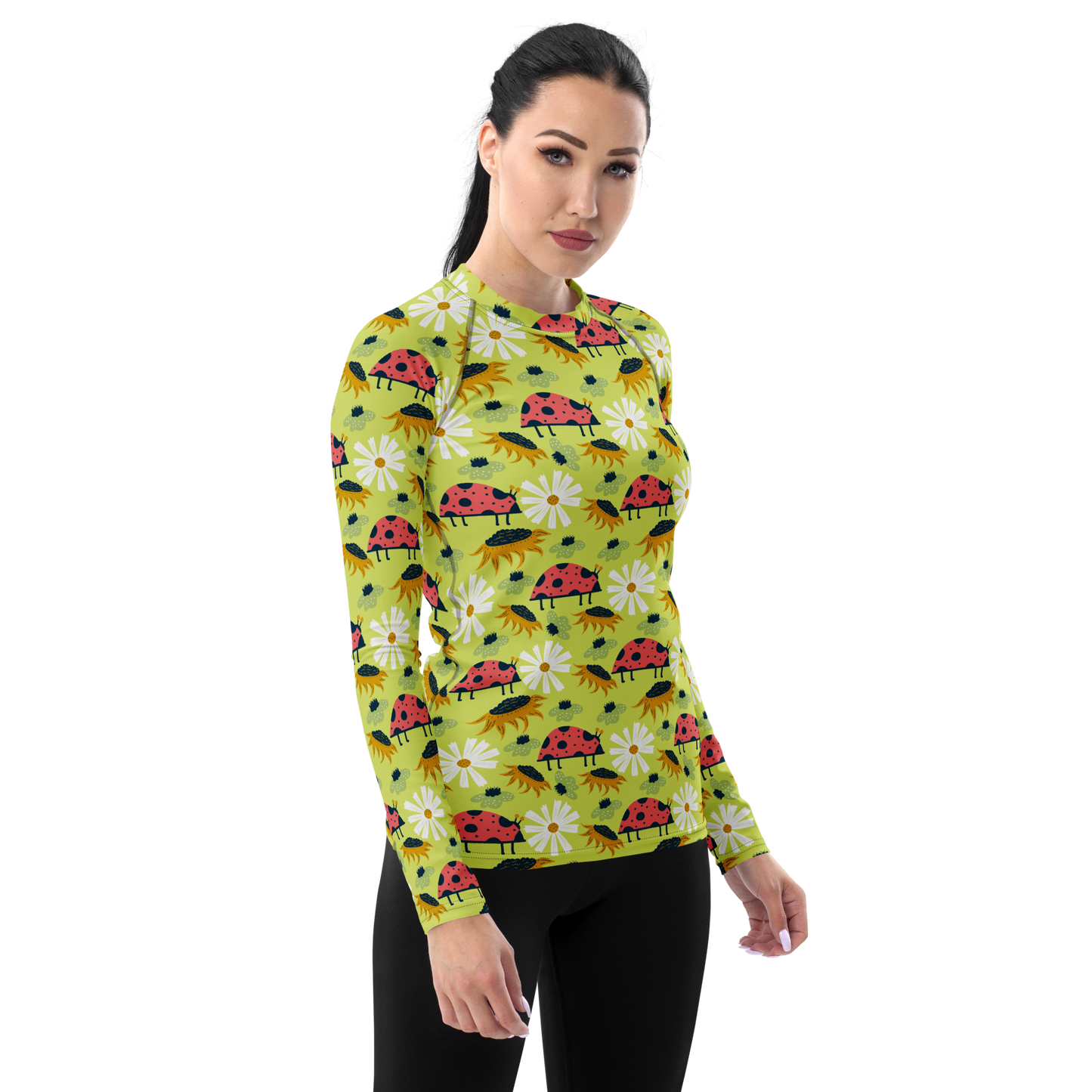 Scandinavian Spring Floral | Seamless Patterns | All-Over Print Women's Rash Guard - #6