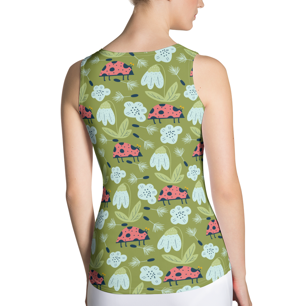 Scandinavian Spring Floral | Seamless Patterns | All-Over Print Women's Tank Top - #5