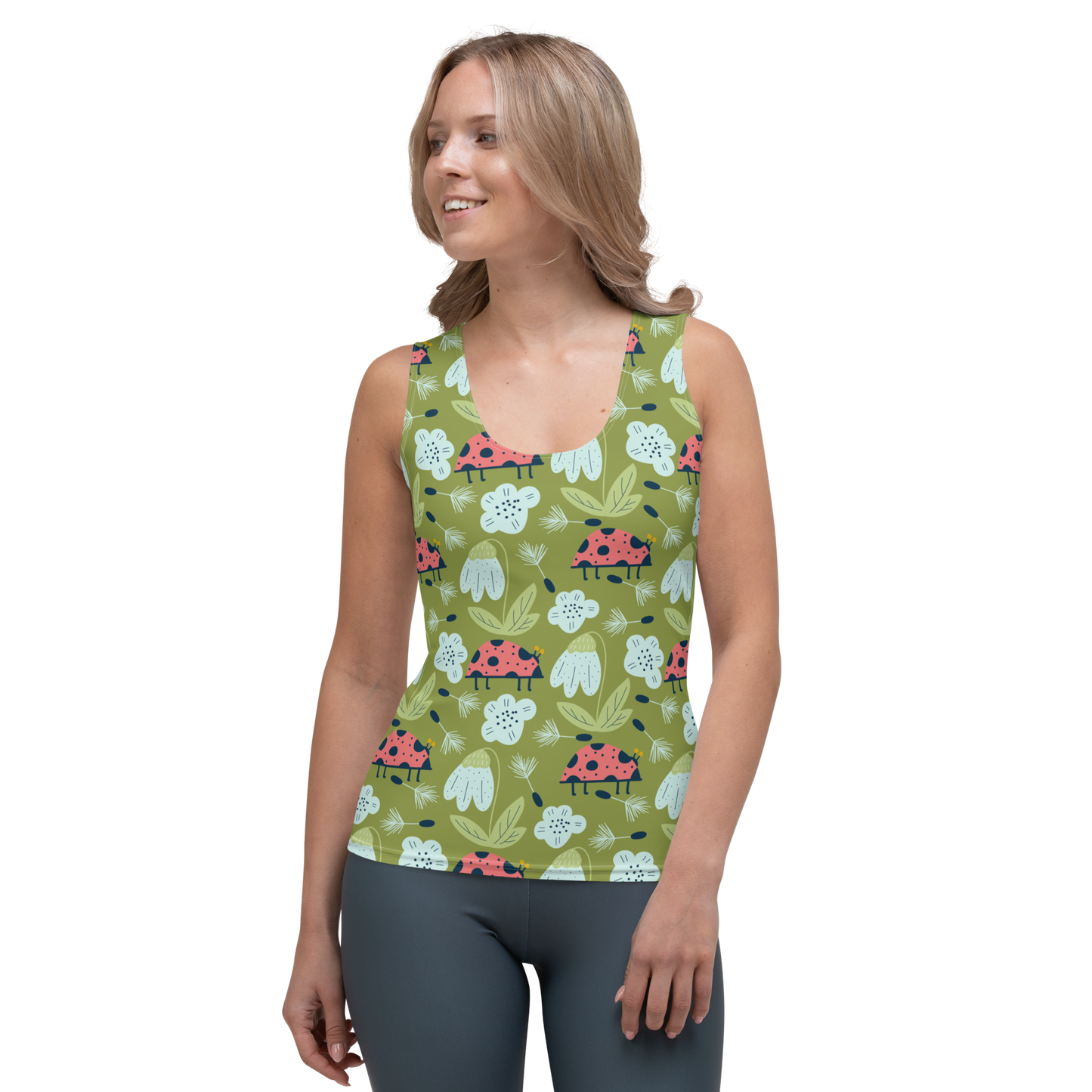 Scandinavian Spring Floral | Seamless Patterns | All-Over Print Women's Tank Top - #5