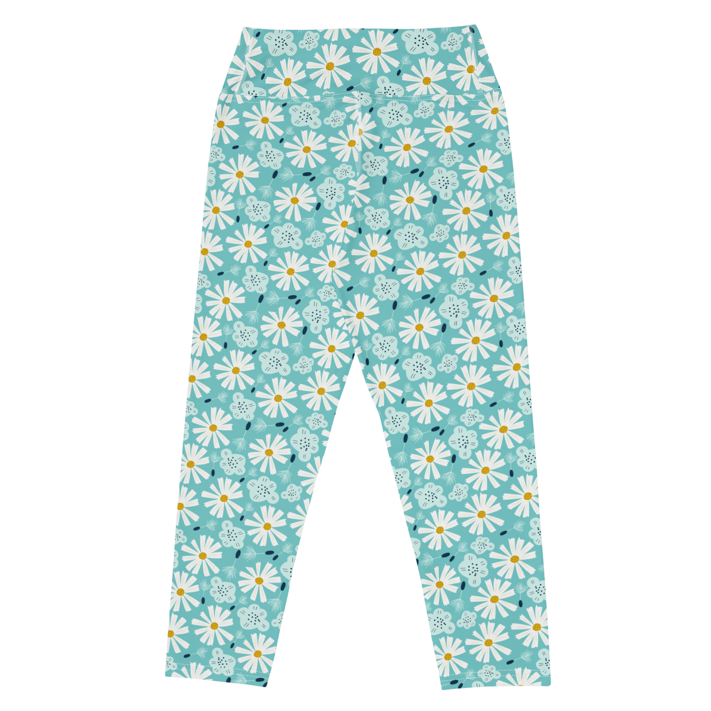 Scandinavian Spring Floral | Seamless Patterns | All-Over Print Yoga Capri Leggings - #10