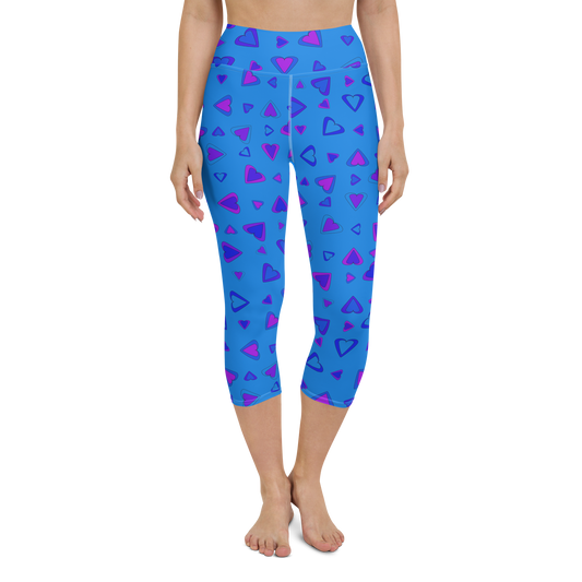 Rainbow Of Hearts | Batch 01 | Seamless Patterns | All-Over Print Yoga Capri Leggings - #10