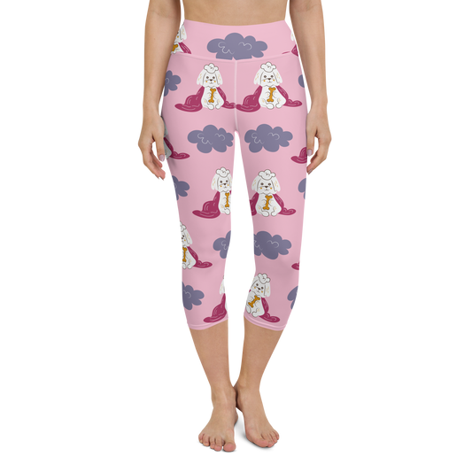 Cozy Dogs | Seamless Patterns | All-Over Print Yoga Capri Leggings - #10