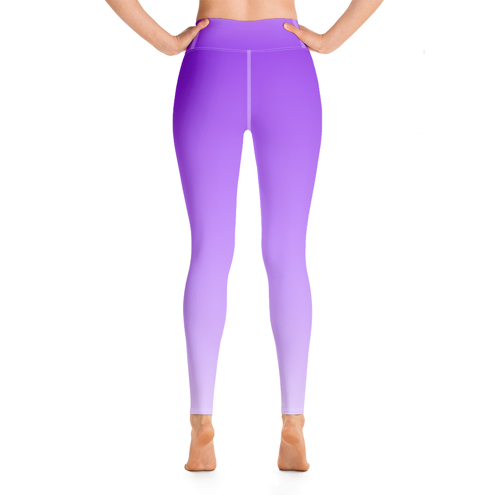 Purple | Color Gradients | All-Over Print Yoga Leggings - #3