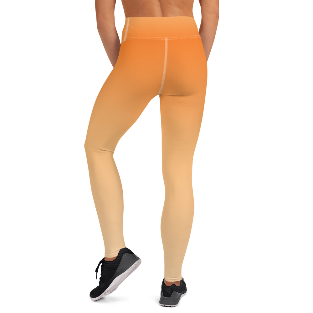 Orange | Color Gradients | All-Over Print Yoga Leggings - #4