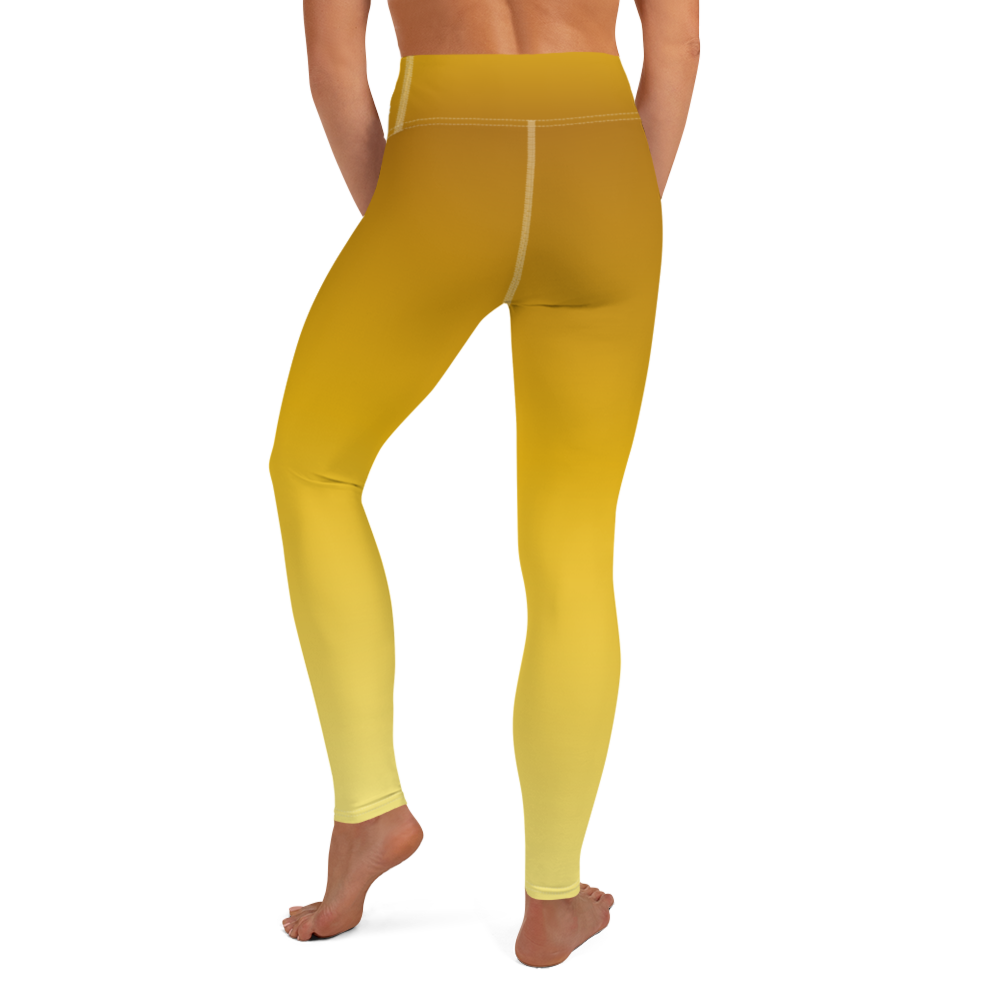 Yellow | Color Gradients | All-Over Print Yoga Leggings - #2