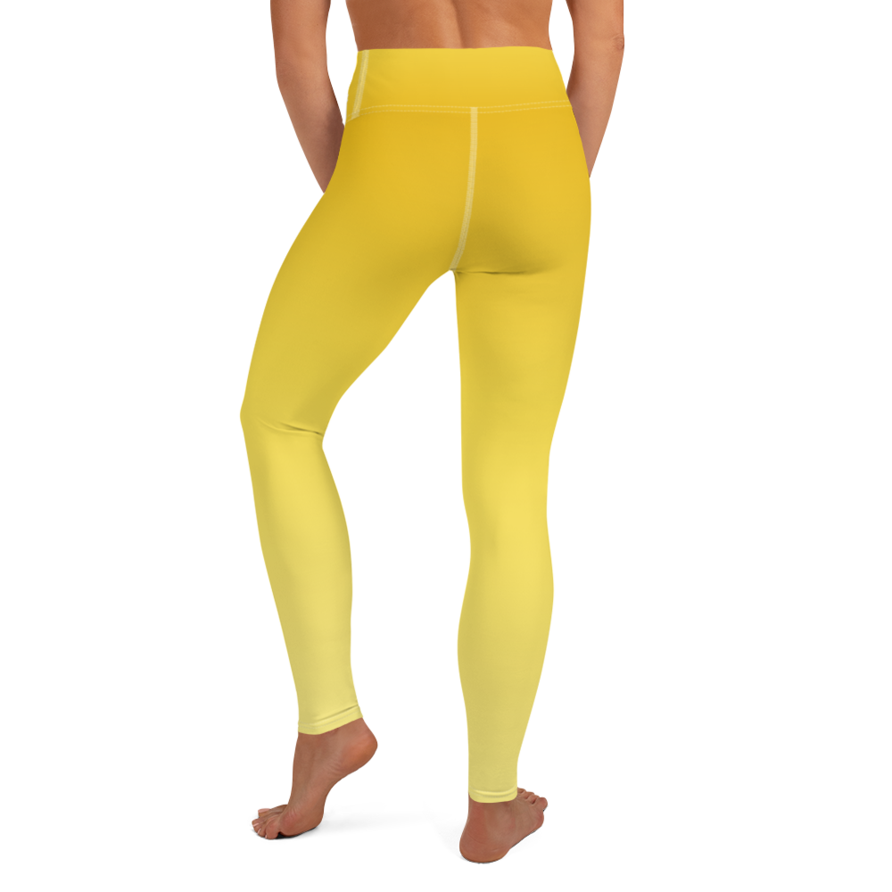 Yellow | Color Gradients | All-Over Print Yoga Leggings - #4