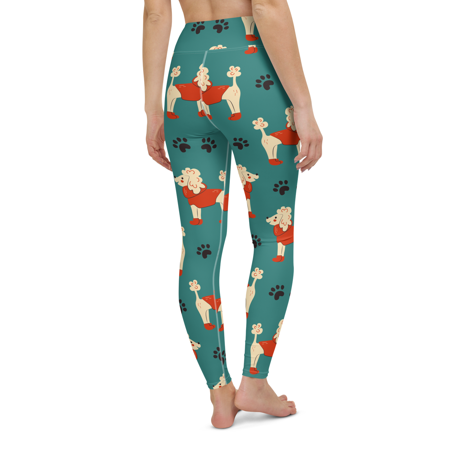 Cozy Dogs | Seamless Patterns | All-Over Print Yoga Leggings - #1