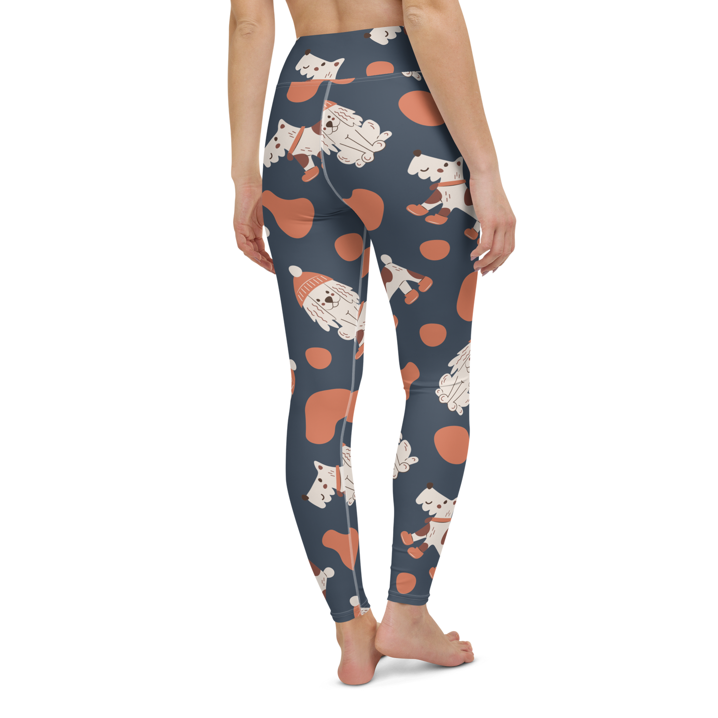 Cozy Dogs | Seamless Patterns | All-Over Print Yoga Leggings - #5