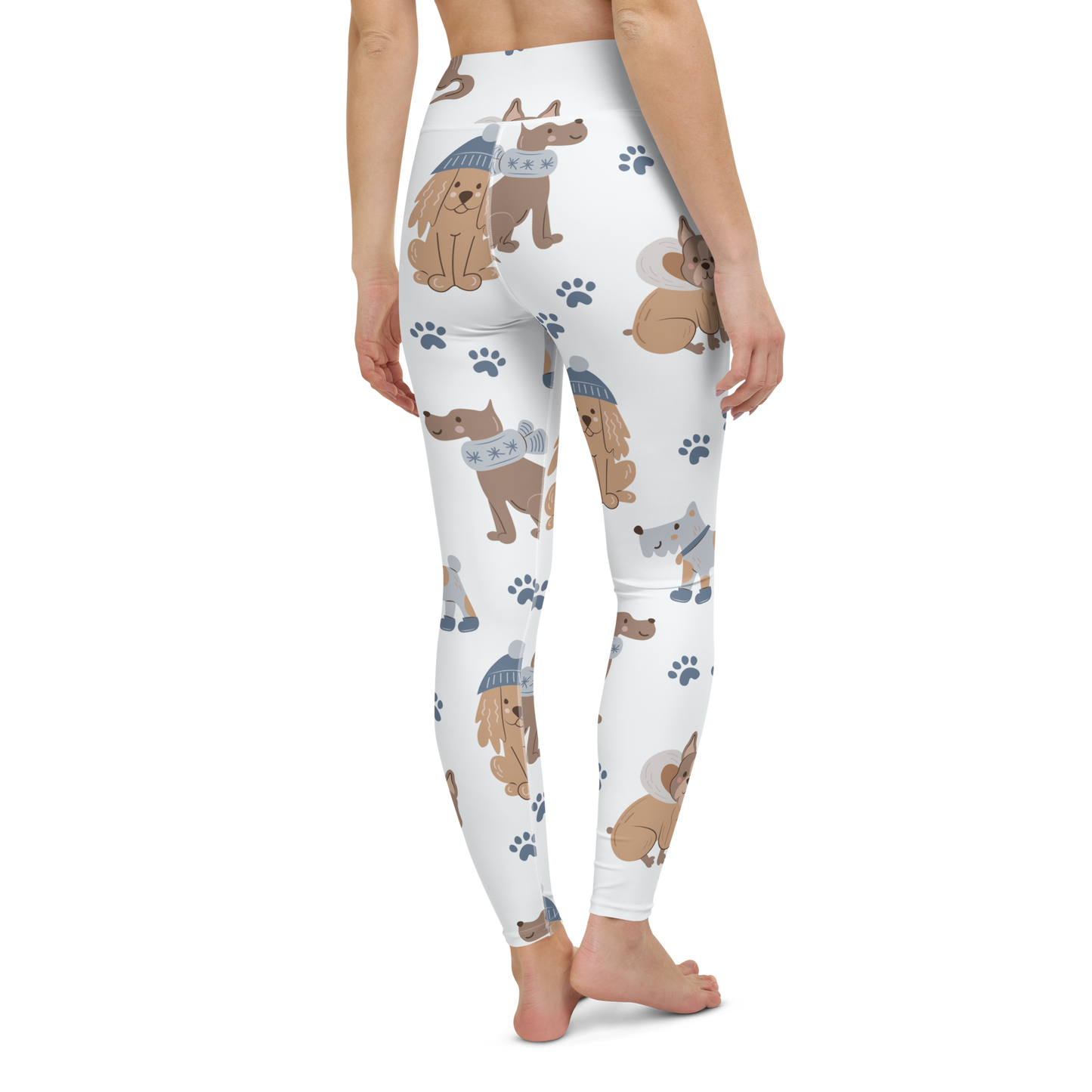 Cozy Dogs | Seamless Patterns | All-Over Print Yoga Leggings - #7