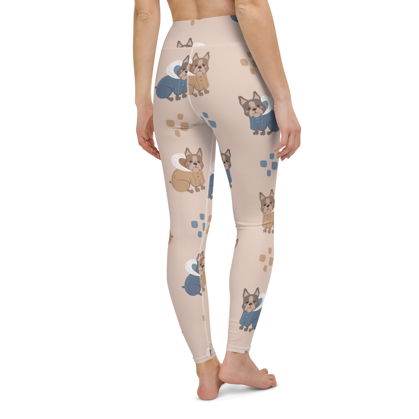 Cozy Dogs | Seamless Patterns | All-Over Print Yoga Leggings - #11