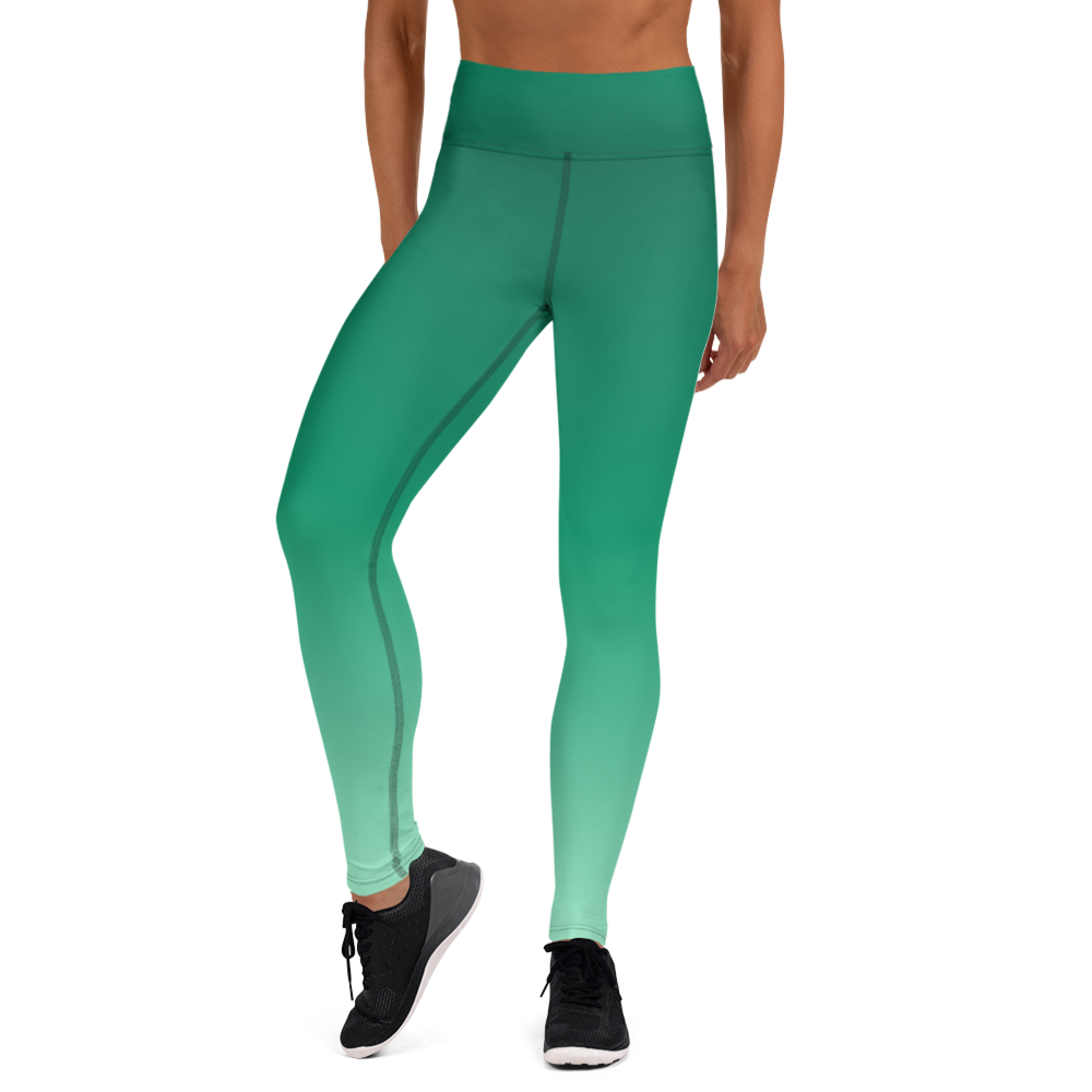 Emerald | Color Gradients | All-Over Print Yoga Leggings - #1