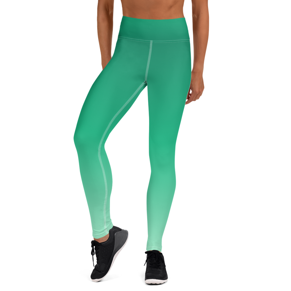 Emerald | Color Gradients | All-Over Print Yoga Leggings - #2