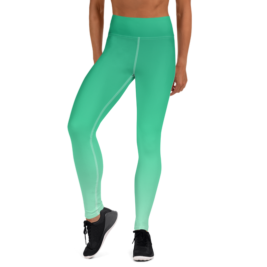 Emerald | Color Gradients | All-Over Print Yoga Leggings - #3